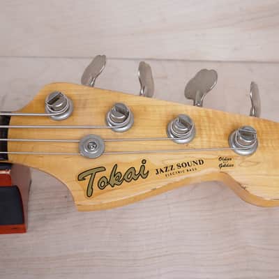 Tokai Jazz Sound AJB45 MIJ 1984 Olympic White Vintage Japan Bass w/ Bag image 2
