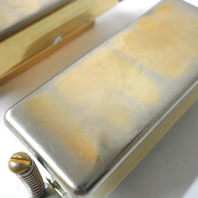 FIREBIRD Aged/Relic GOLD Set 2pcs Vintage Correct Mini Humbucker Gibson Epi Q image 6