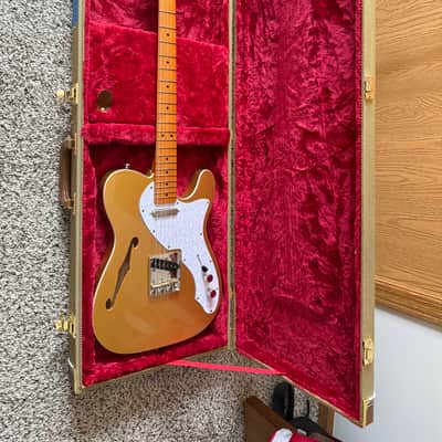 Squier Classic Vibe '60s Telecaster Thinline 2022 - Aztec Gold with hard case image 11