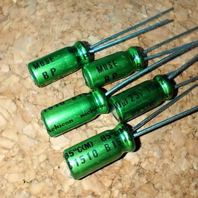 100uF 25V Nichicon MUSE bi-polar electrolytic capacitor x5pcs :: image 1