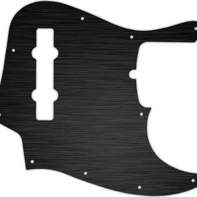 WD Custom Pickguard For American Made Fender 5 String Jazz Bass #27T Simulated Black Anodized Thin
