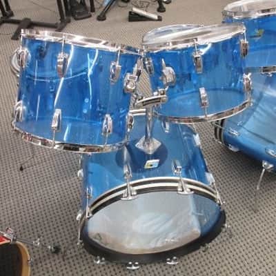 Ludwig Vistalite Double bass drum set 70's image 3