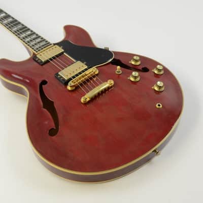 1984 Yamaha SA2000 Semi Hollow Electric Guitar - Cherry w/Case - SA-2000 image 7