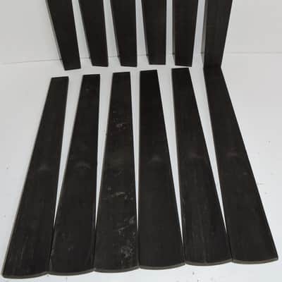 12 Ceylon Ebony 4/4 Violin Fingerboards High Graded Violin Viola Musical Lumber image 2