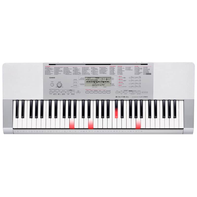Casio LK280 Lighted Keyboard (61-Key), With Premium Pack (Stand, AC Power, Headphones) image 1