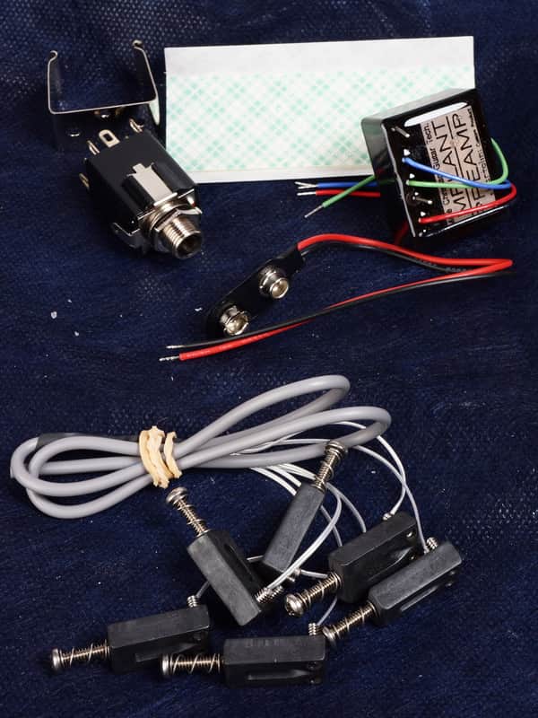 Mike Christian Piezo Strat Bridge Pickup, Acoustic Sound, NOS, Active Electronics image 1