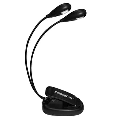 ChromaCast CC-L2 Adjustable Clip-On Dual Head LED Light | Bright Lighting for Music Stands, Reading, and Workspaces | Portable, Flexible Arms, Energy Efficient image 1