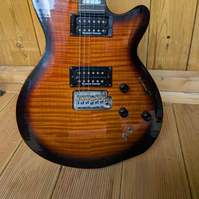 Godin LGXT Cognac Burst Flame AA - Excellent Condition image 3