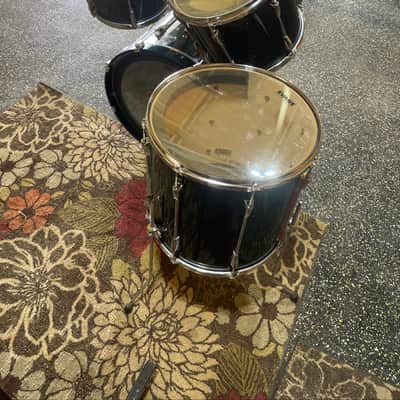 Yamaha Stage Custom Advantage 4-piece Shell Pack - GREEN/ Black Metallic image 8