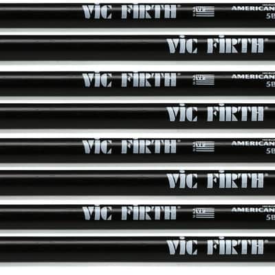Vic Firth American Classic Drumsticks - 5B Black 4 pairs image 1