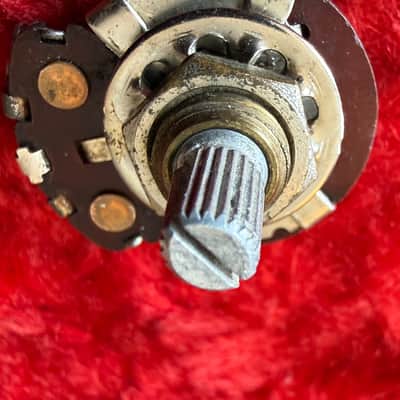 1965 Fender Stratocaster CTS Dishback Crater 250K Split Shaft Potentiometer Pot image 8