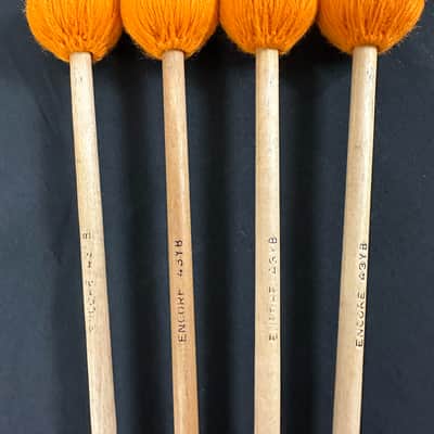 Encore Mallets 43YB, Wound Series, Med Soft, Birch, 2 Pairs - NEAR MINT image 7