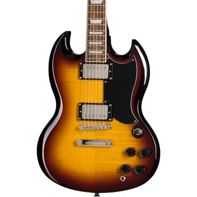RARE* Epiphone SG G-400 Deluxe Flametop Electric Guitar in Vintage