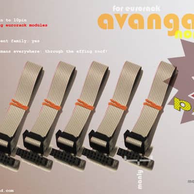 A35 (Pack of 5) • 13.5" 16pin to 10pin Power Connector • Eurorack Power Bus Ribbon Cable • Avantgarde Sound 2024 image 3
