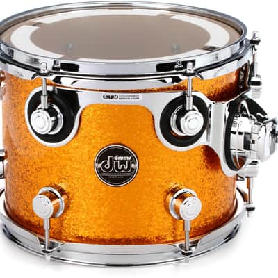 DW Performance Series Mounted Tom - 8 x 10 inch - Gold Sparkle FinishPly