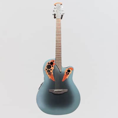 Ovation CE44 Celebrity Series Elite Mid-Depth Acoustic Electric Guitar - Reverse Blue Burst imagen 8
