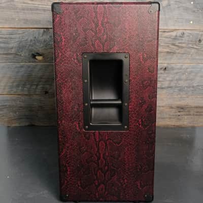 ENGL E412VGB Custom Shop Straight 4x12" Guitar Speaker Cabinet - Red Snakeskin - Open Box image 3