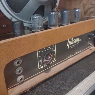 Gibson BR-6, 10 watt amplifier "1948-1954" - Brown, gold grill image 5