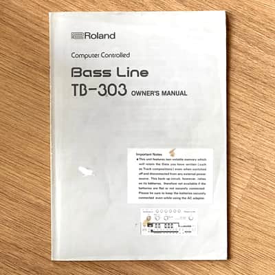 Roland TB-303 Bass Line Original Manual // English