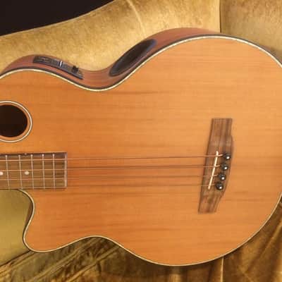 Boulder Creek Left Handed EBR3-N4L 4 String Fretted Electric Bass Guitar - With Bag image 4