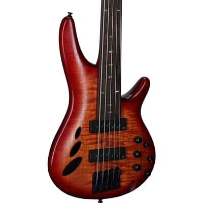 Ibanez SRD905F Bass Workshop Fretless Electric Bass, Brown Topaz image 1