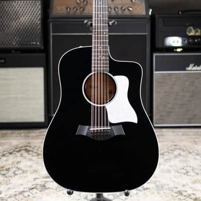 Taylor 250ce Plus BLK Doce Doble Acoustic/Electric Guitar - Black with Aerocase image 3