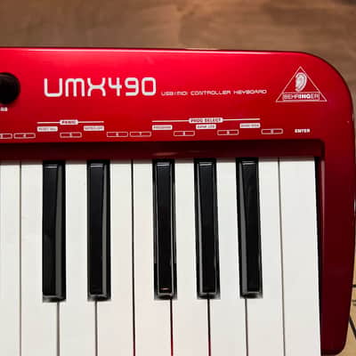 Behringer U-Control UMX490 49-Key USB/MIDI Controller (Red Edition) - NON-FUNCTIONING / FOR PARTS image 3