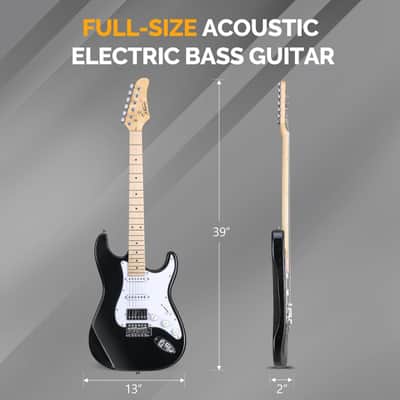 Glarry Sunset GST Electric Guitar HSS Pickups w/20W Amplifier image 2