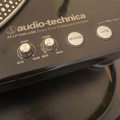 Audio-Technica AT-LP1240-USB Direct Drive DJ Turntable 2010s - Black image 7