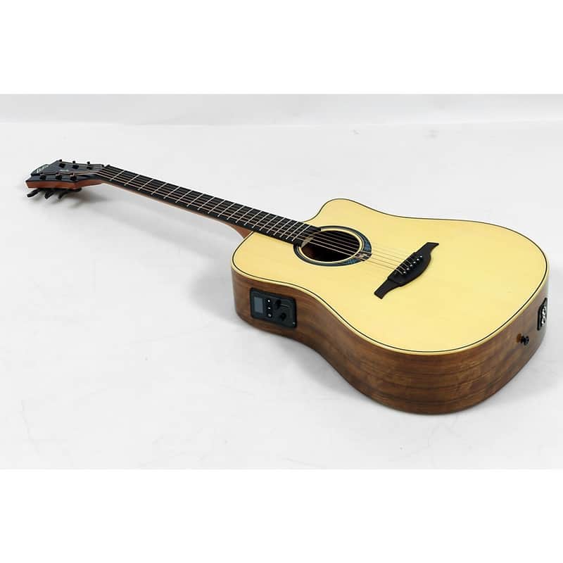 Lag Guitars Tramontane HyVibe THV20DCE Dreadnought Acoustic-Electric Smart Guitar Regular Natural image 1