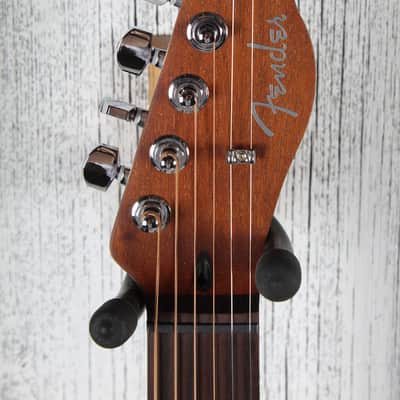 Fender Acoustasonic Standard Telecaster Acoustic Electric Guitar Black image 11