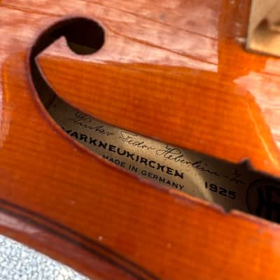 Gustave Fedor Heberlein Stradivarius 1925 Old Violin image 5