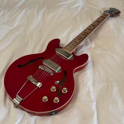 2020 Epiphone Casino Coupe - Small Body (Les Paul Size) Casino - Cherry - Free Pro Setup image 13