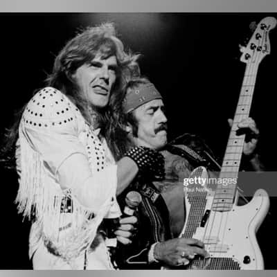 Fender Precision , Ex Saxon , Steve Dawson 1990s White image 6