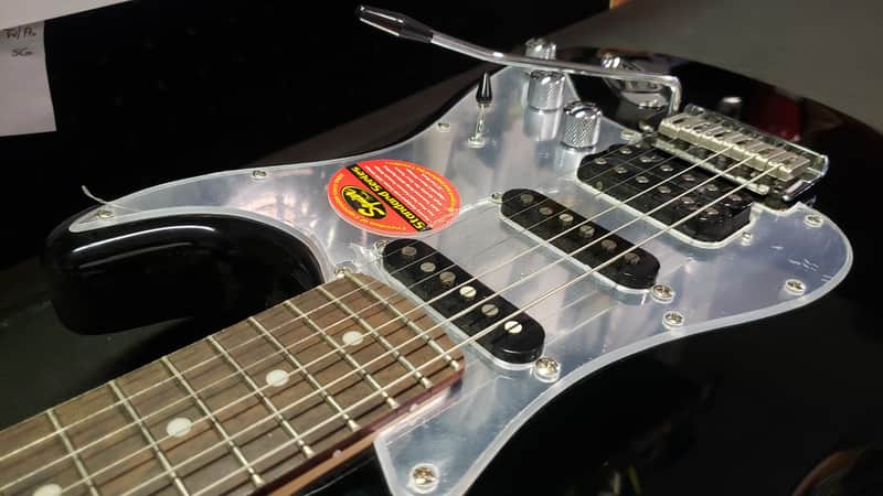 Squier Standard Stratocaster HSS Mirror Pickguard + Hard Case | Reverb