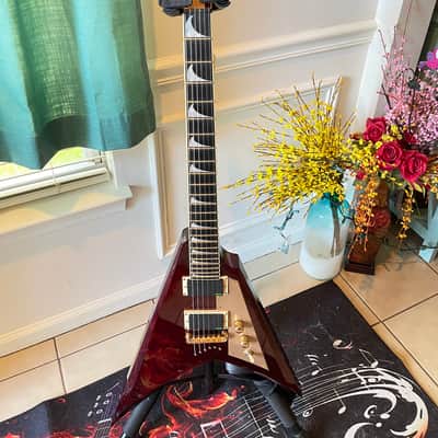ESP LTD KH-V Red Sparkle – Kirk Hammett Signature | EMG Bone Breakers | ESP Deluxe Case image 6