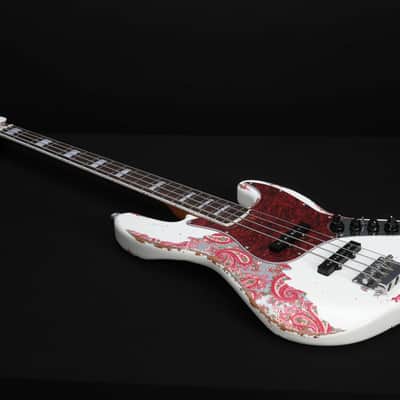 Dhatarattha DEB4 Jazz Bass 4 string - PAISLEY RELIC(Factory Mint Promotional Unit) image 4