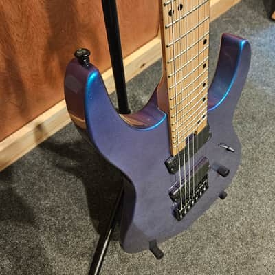 Legator Ninja N7FS Multiscale 7-String Guitar, Maple Fretboard, Lunar Eclipse image 6