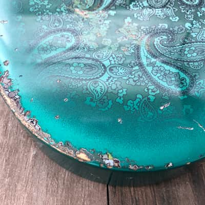 FRANCHIN Mars guitar body Sherwood Green Paisley Relic Aged Nitro Lacquer SS Poplar Telecaster-Tele-T-Style Made in Italy - Stock piece #23010626 image 9