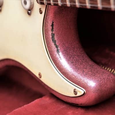 American Fender Stratocaster Relic Custom Nitro Pink Sparkle HSS CS Texas Specials image 13