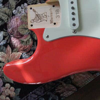 Warmoth Stratocaster Fiesta Red image 8