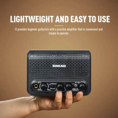 Sonicake 10W Mini Guitar Amplifier, Portable Guitar Combo Amp, Lightweight All-in-one BT Speaker with Aux in Jack for Bedroom Practice, Multi Effects - Clean/Overdrive/Reverb - Triangle QAM-10(Shipping from local US,UK,EU warehouse) image 4