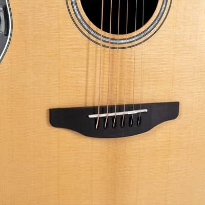 Ovation CS24 Celebrity Series Traditional Mid-Depth Acoustic-Electric Guitar Natural image 8