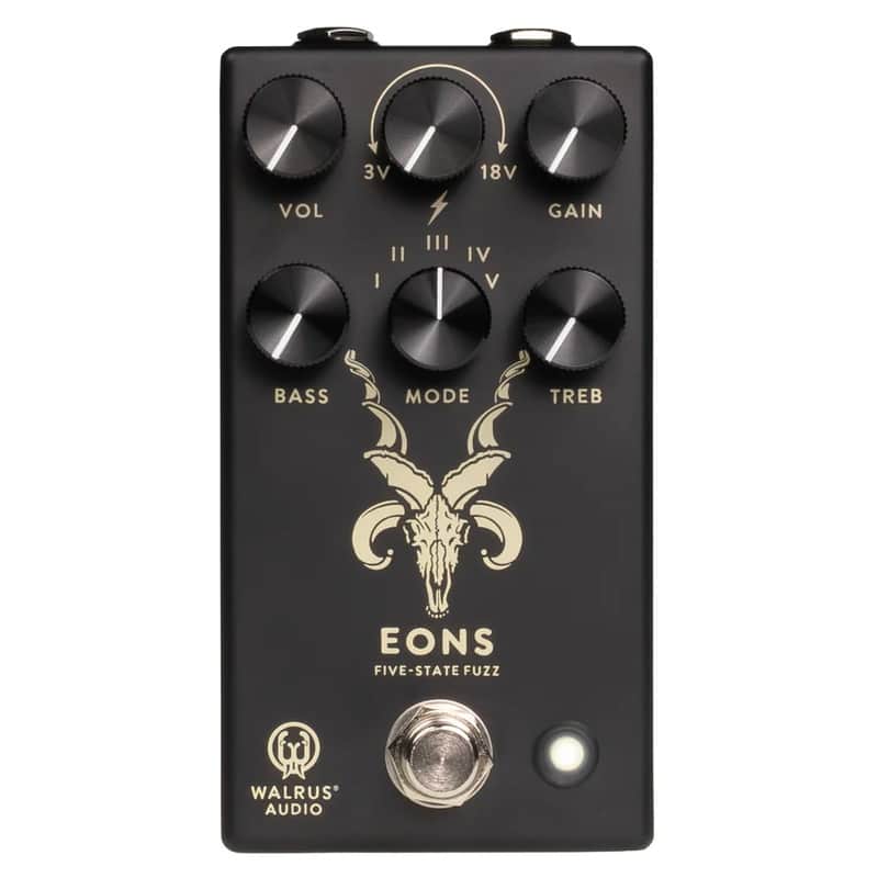 New Walrus Audio Eons Five-State Fuzz Black Guitar Effects Pedal image 1