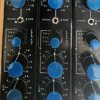 Trident 5 Channel B Range Microphone Preamp EQ Sidecar 1972 - Custom Racked Rare Vintage Legends Helios image 8