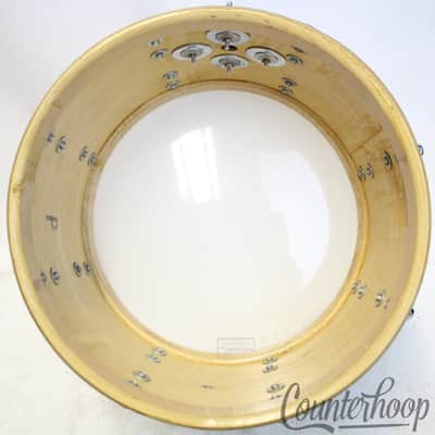 Slingerland 15x10"Tom Drum Chrome Over Wood COW 3Ply Vintage 70s Set-O-Matic USA image 8