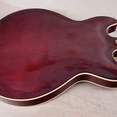 Yamaha SA-2100 Semi-Hollow Body MIJ 1984 Burgundy Vintage Made in Japan w/ Bag image 14