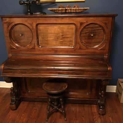 1890-1990 Mason & Risch Upright Piano (First 600 Serial Number) image 4
