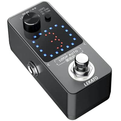 LEKATO Looper Pedal,Guitar Looper Pedal for Electric Guitar&Bass Loop Pedal with SYNC & Tuner Function Triple Effect Guitar Looper with LED Screen Unlimited Overdubs 3 Loops 18 Minutes Record Time image 8