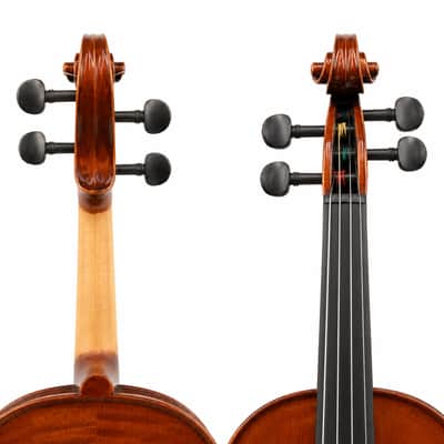 3/4 Handmade Strad Violin Outfit Italian Spruce European Flamed Maple Case & Bow image 2
